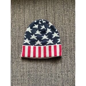 Dorfman Hat Co. Knitted Winter Beanie with Stars and Stripes
